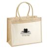 Cotton Pocket Jute Shopper Thumbnail