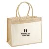 Cotton Pocket Jute Shopper Thumbnail