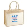 Cotton Pocket Jute Shopper Thumbnail