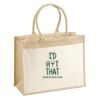 Cotton Pocket Jute Shopper Thumbnail