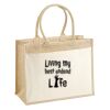 Cotton Pocket Jute Shopper Thumbnail