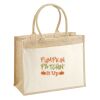 Cotton Pocket Jute Shopper Thumbnail