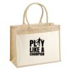 Cotton Pocket Jute Shopper Thumbnail