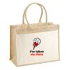Cotton Pocket Jute Shopper Thumbnail