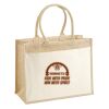 Cotton Pocket Jute Shopper Thumbnail