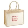 Cotton Pocket Jute Shopper Thumbnail