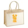 Cotton Pocket Jute Shopper Thumbnail