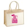 Cotton Pocket Jute Shopper Thumbnail