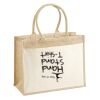 Cotton Pocket Jute Shopper Thumbnail